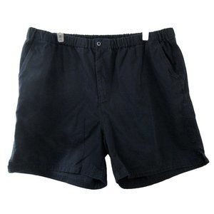 BOCA Classics Bermuda Style Shorts XXXL Black Flat Zip Button Front 100% Cotton